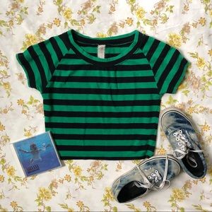 SOLD Free People New Romantics Striped Crop Top